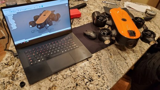 TITAN v1 ROV遥控无人潜水器造型