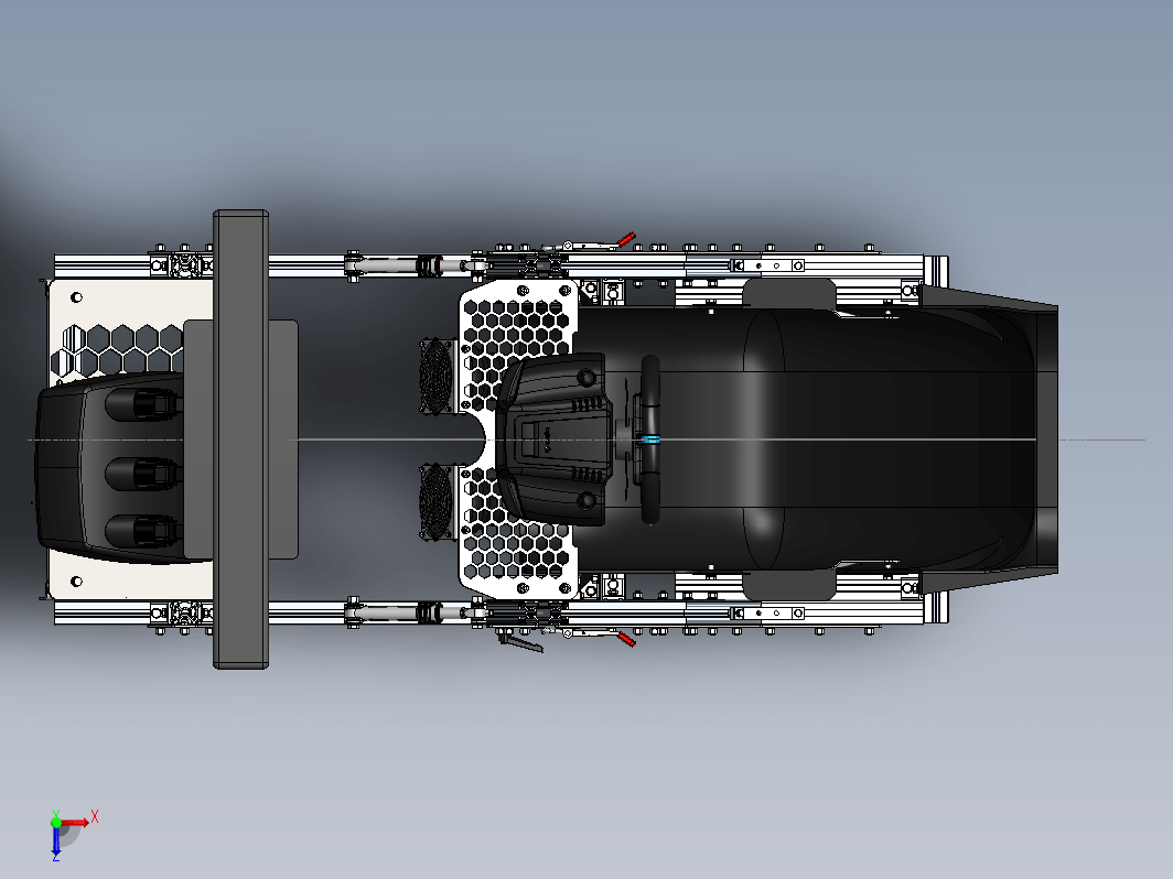 铝制框架F1赛车游戏座椅