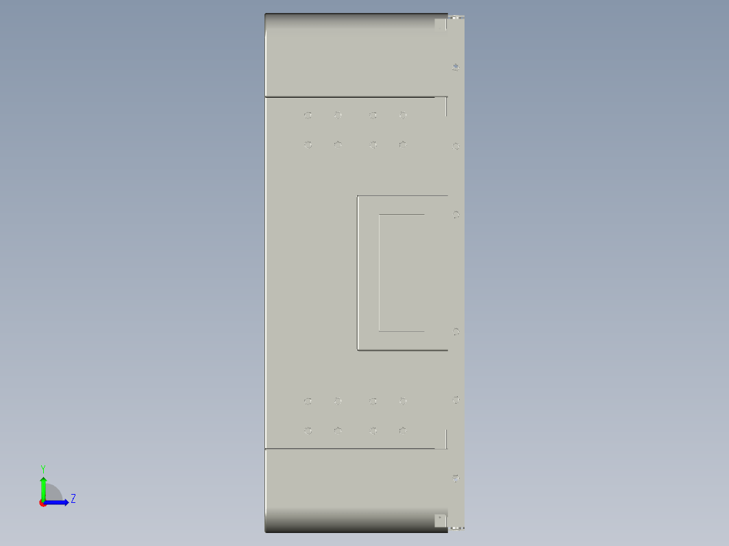 低压堆叠储能电池箱三维Creo5.0带参