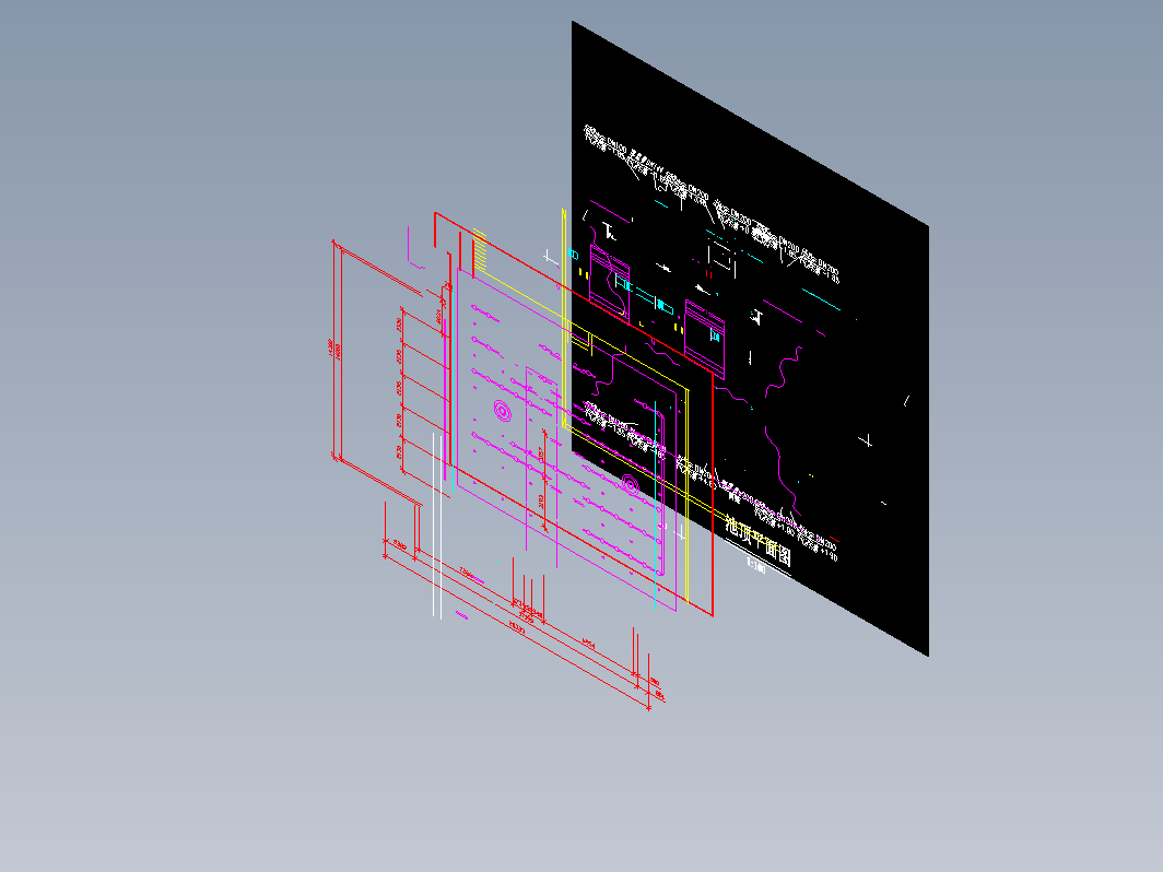 污水处理--SBR-图纸-Water-2110-SBR生化反应器平面剖面图-三维视图-{3D}