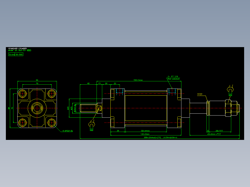 气缸 DUL80