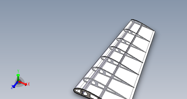 飞机机翼结构模型