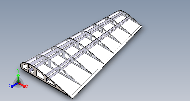 飞机机翼结构模型