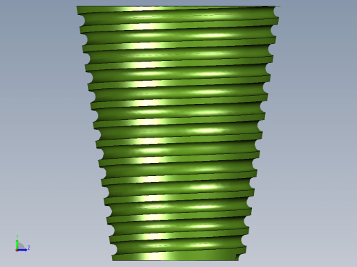 UG多轴带刀路练习图-锥度螺纹带程序缩略图