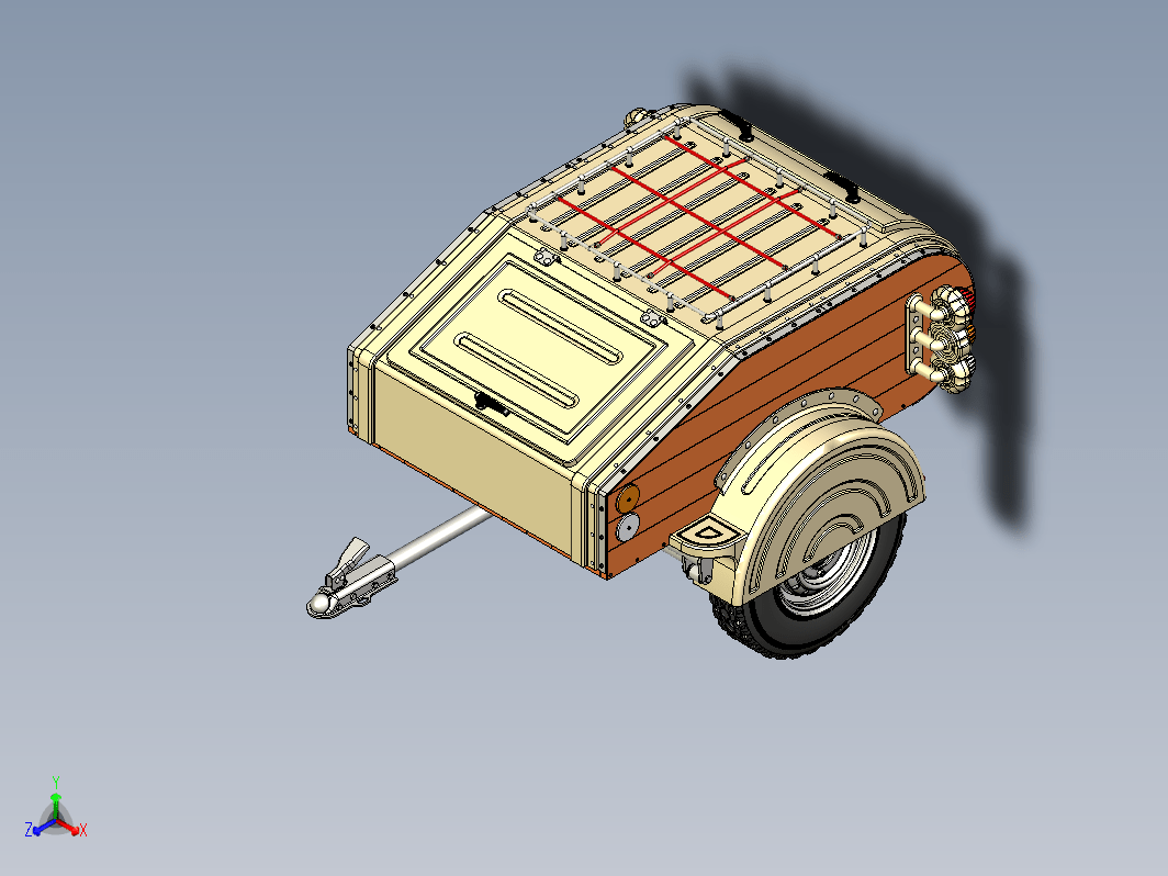 car trailer CT3汽车拖车