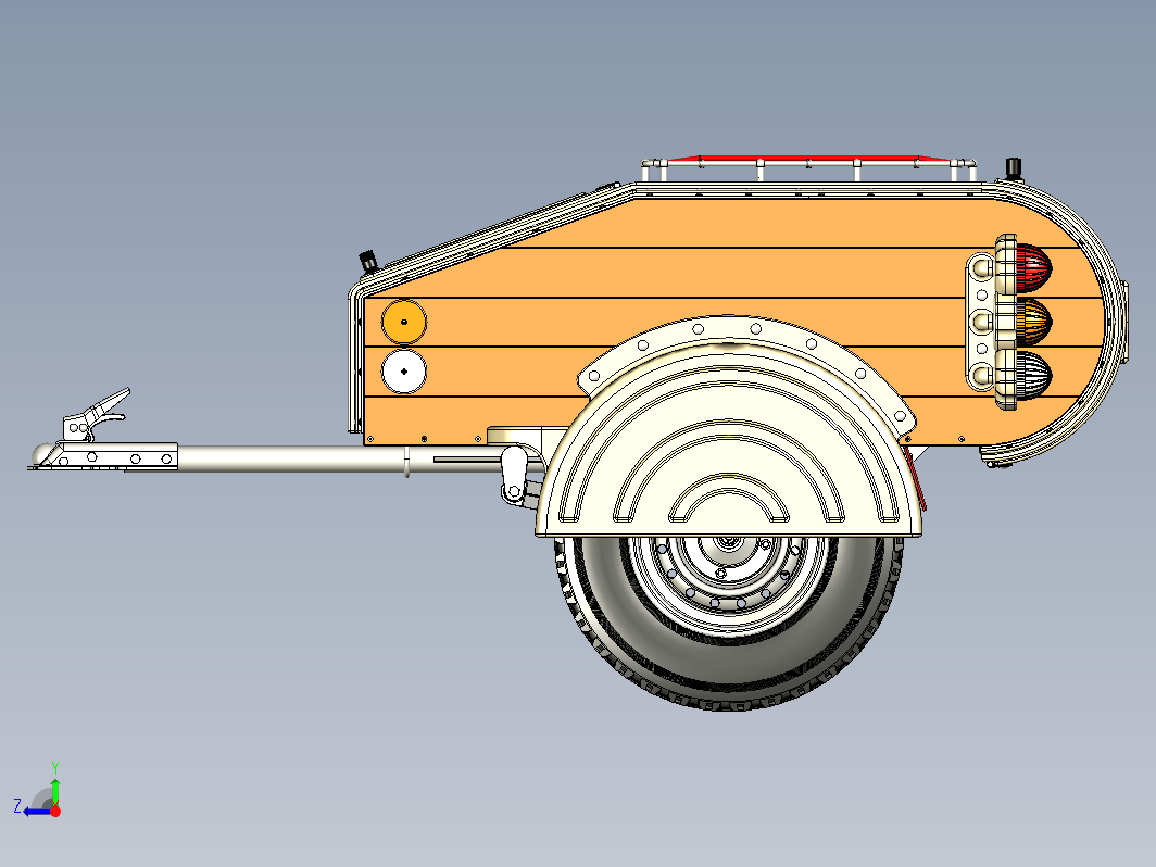 car trailer CT3汽车拖车