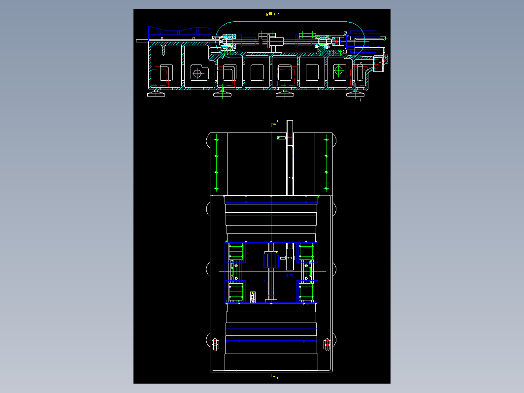 机床底座图DWG