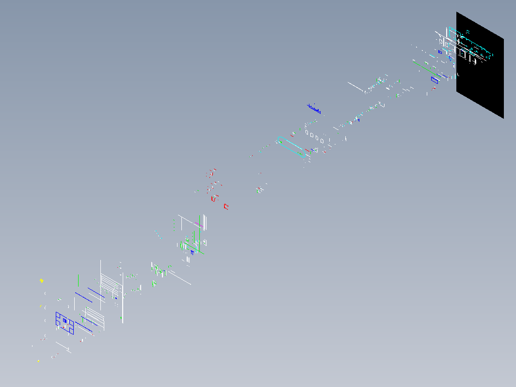 机床底座图DWG