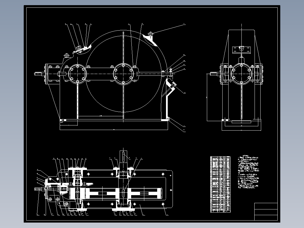 减速器设计 cad+说明书