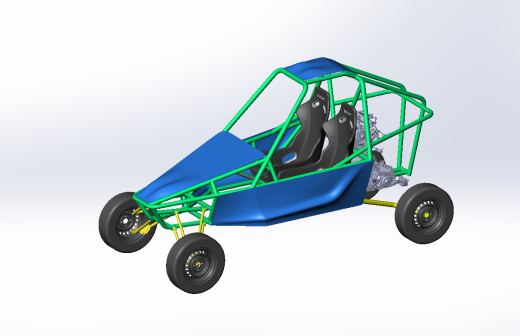 Buggy frame越野钢管车结构缩略图