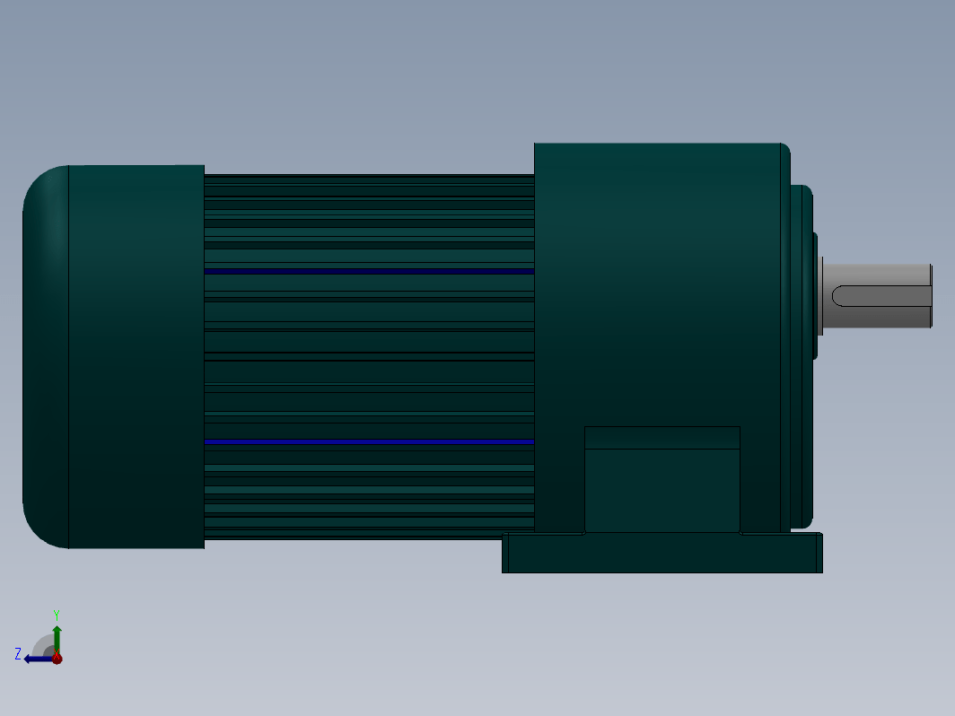 CH-32-1500-3～30卧式三相铝壳(刹车)马达减速机[CH-32-1500-20-G2]