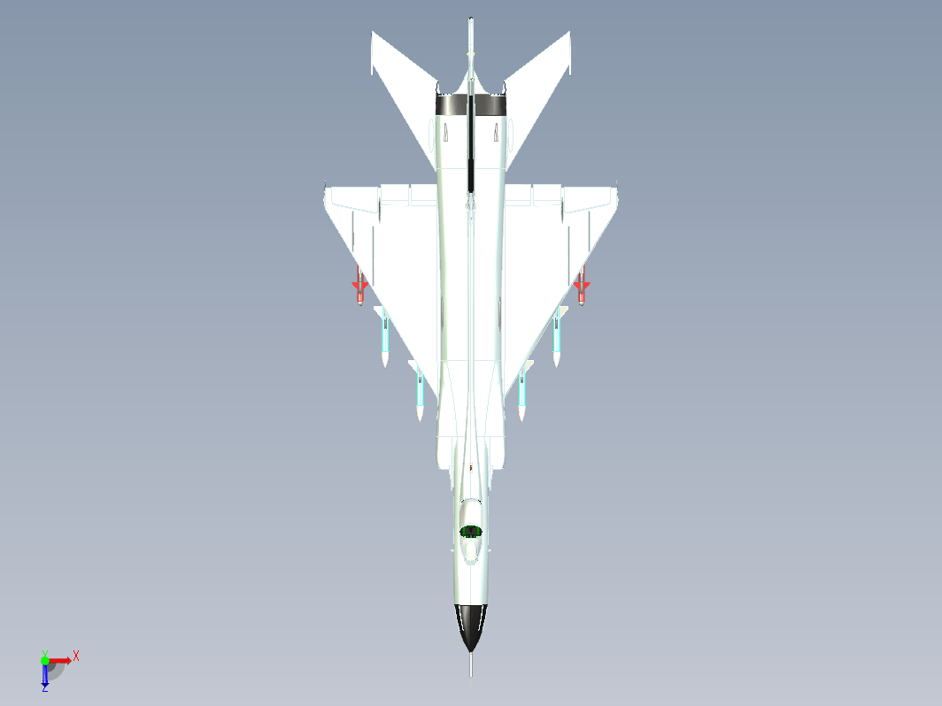 Shenyang J-8 II 歼-8Ⅱ歼击机外观玩具