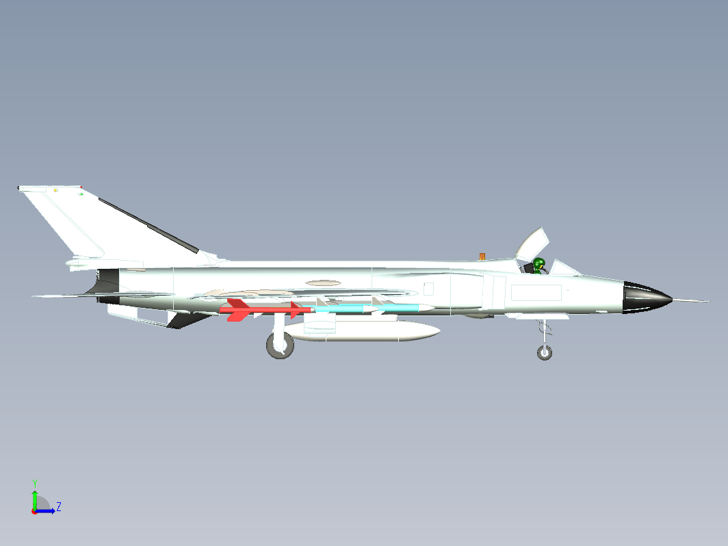 Shenyang J-8 II 歼-8Ⅱ歼击机外观玩具