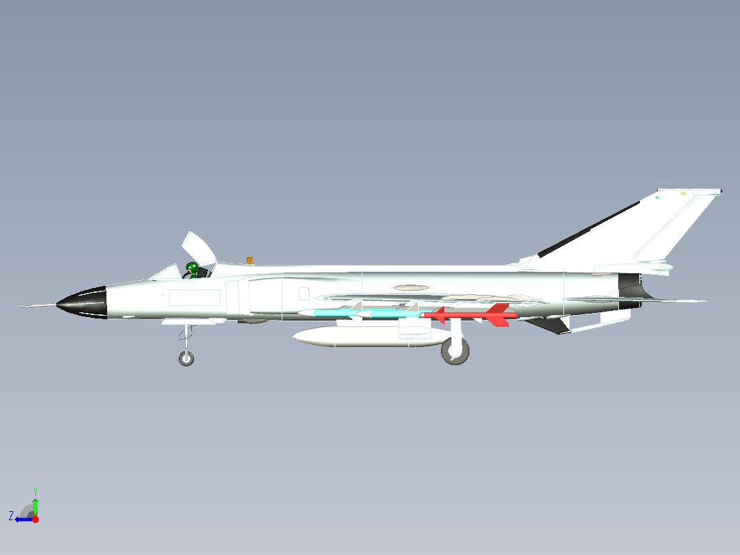 Shenyang J-8 II 歼-8Ⅱ歼击机外观玩具