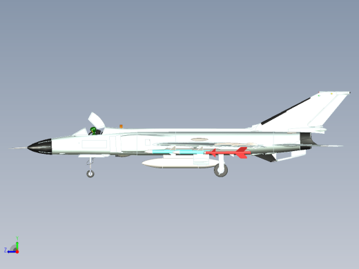 Shenyang J-8 II 歼-8Ⅱ歼击机外观玩具缩略图