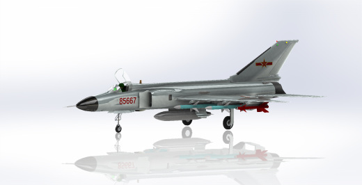 Shenyang J-8 II 歼-8Ⅱ歼击机外观玩具缩略图