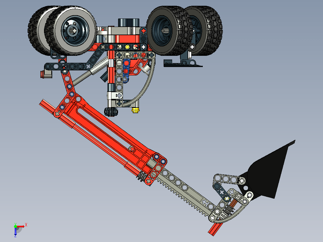 缩臂铲车42061拼装玩具模型车