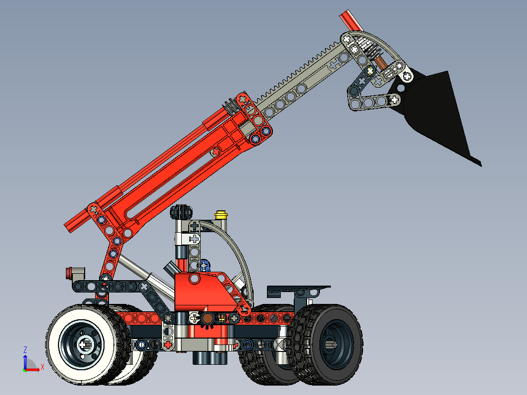 缩臂铲车42061拼装玩具模型车