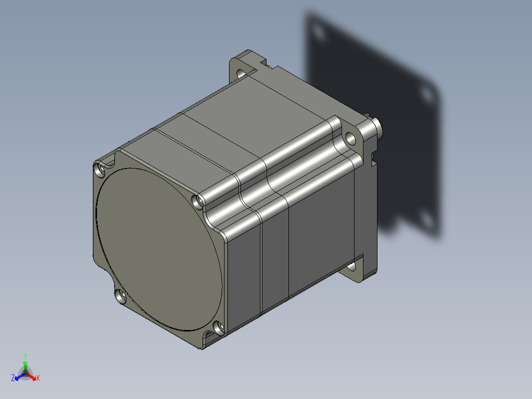 YK286EC80A1  86mm两相闭环步进电机（3D）