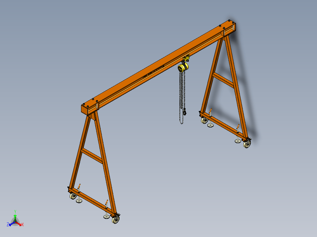 轻型龙门吊起重机 500KG