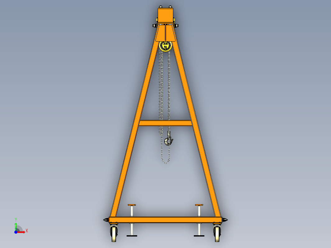 轻型龙门吊起重机 500KG