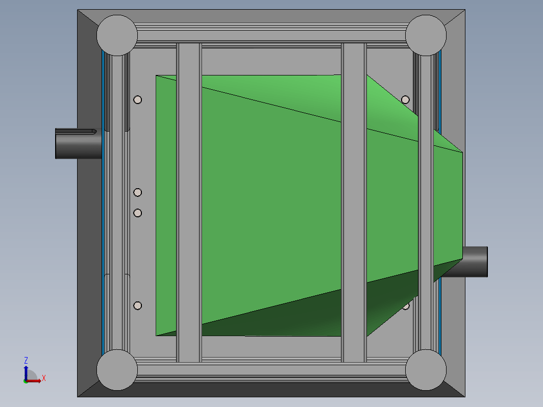 破碎机粉碎机结构3D图纸 Solidworks设计