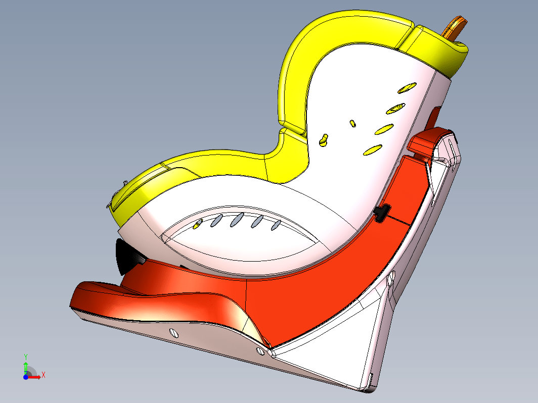 婴儿安全座椅3D模型