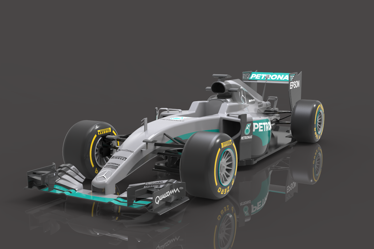 Mercedes W07 Hybrid F1方程式赛车