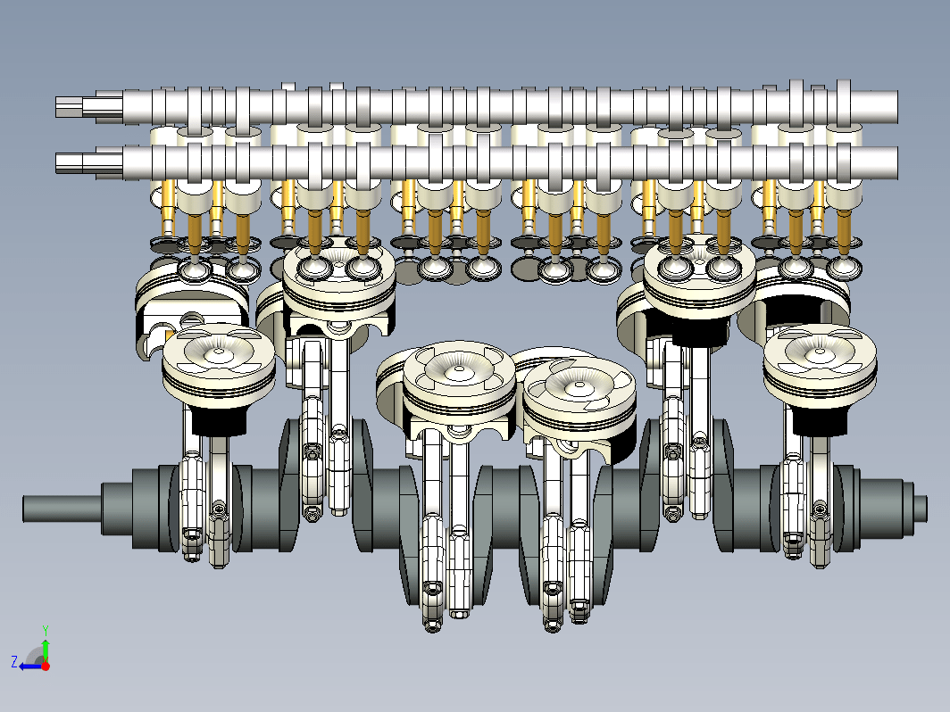 AlDorado V12发动机曲柄活塞结构