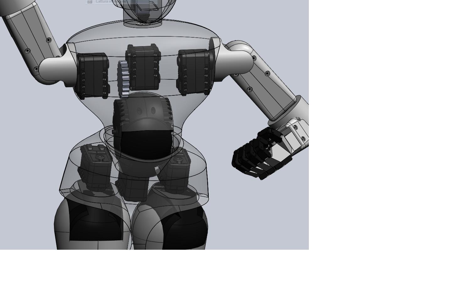 RoboSavvy 36自由度仿人机器人造型