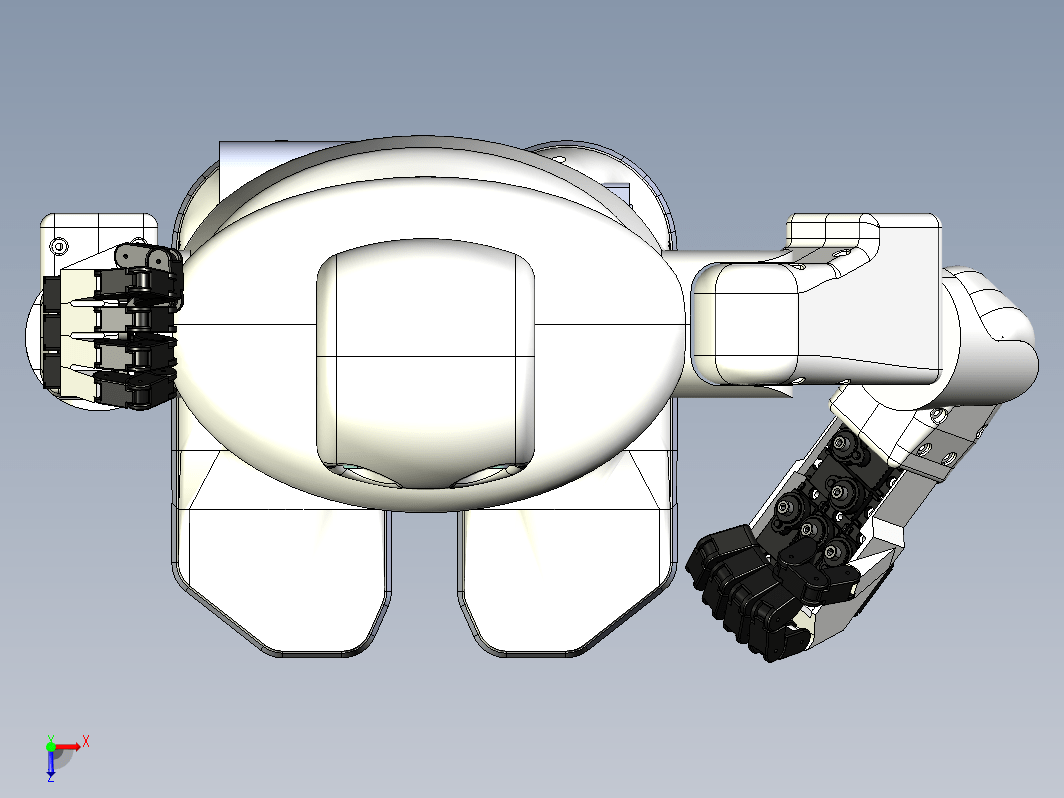 RoboSavvy 36自由度仿人机器人造型