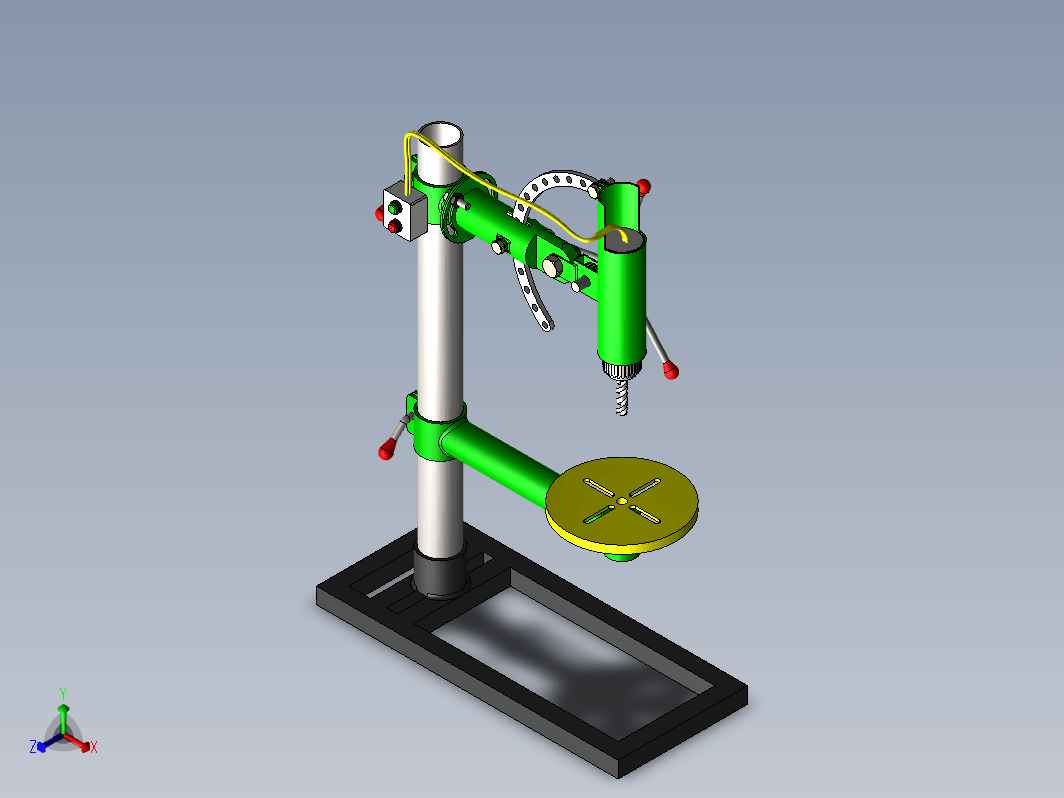 调节钻床转solidws2010