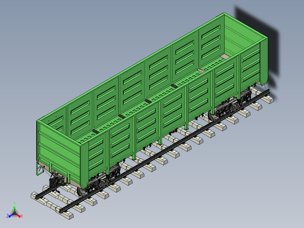 1270铁路货车PROE设计