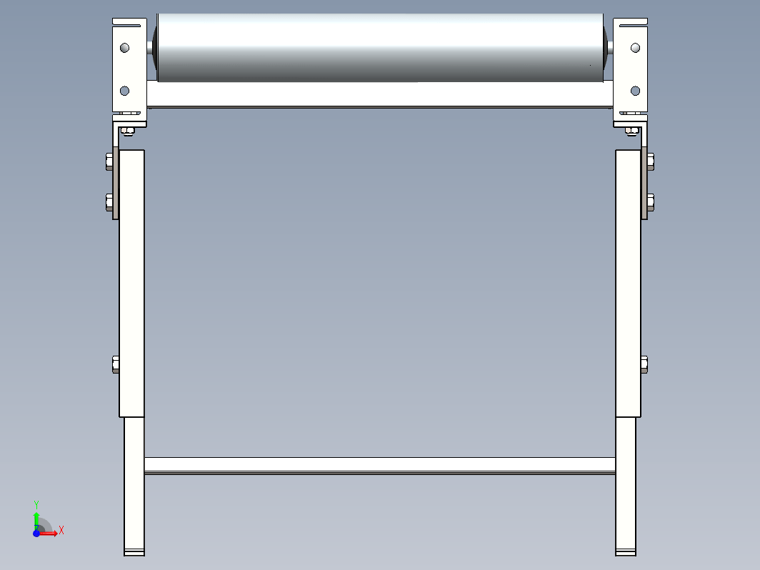 滚筒输送机设计建模