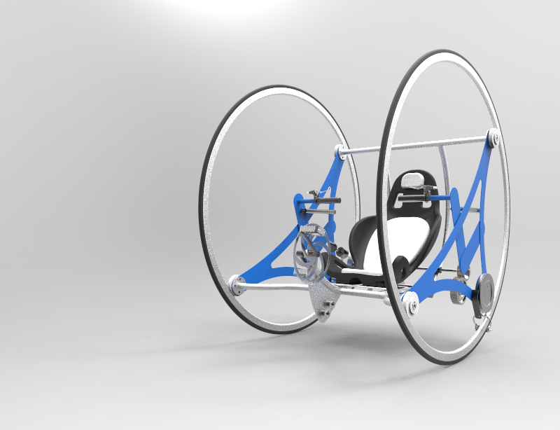双大轮滚轮异形自行车