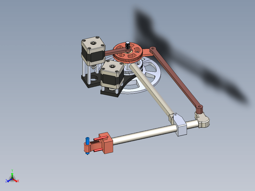 写作机器人3D设计