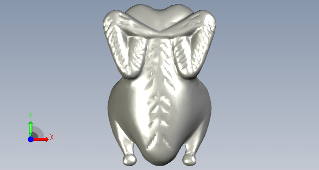 烤鸡3D模型