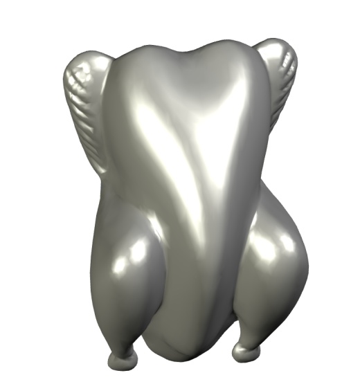 烤鸡3D模型缩略图