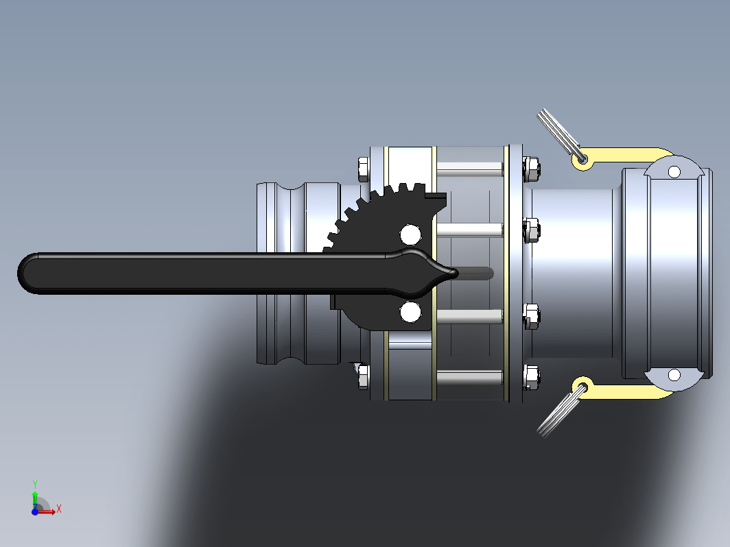 槽式蝶阀 groove butterfly valve