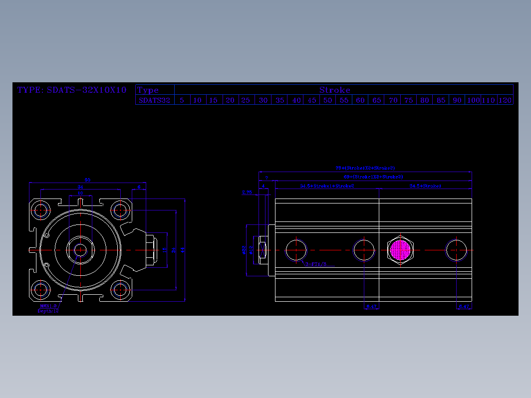 SDA气缸 83-SDAT-32-SN