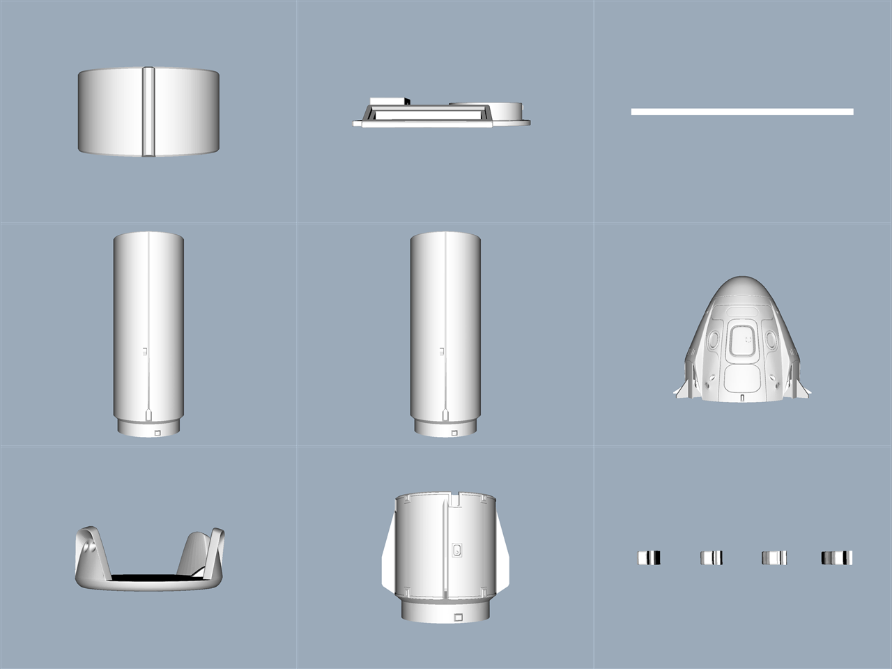 SpaceX发射系统模型