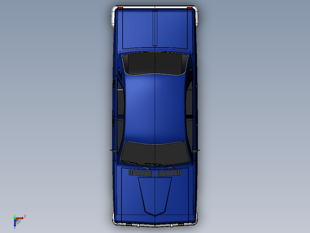 Volga GAZ-24汽车外壳模型