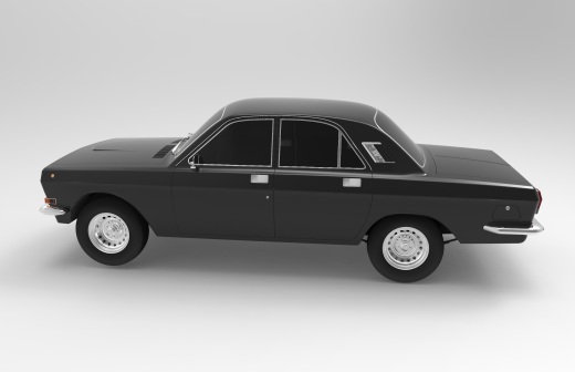 Volga GAZ-24汽车外壳模型缩略图