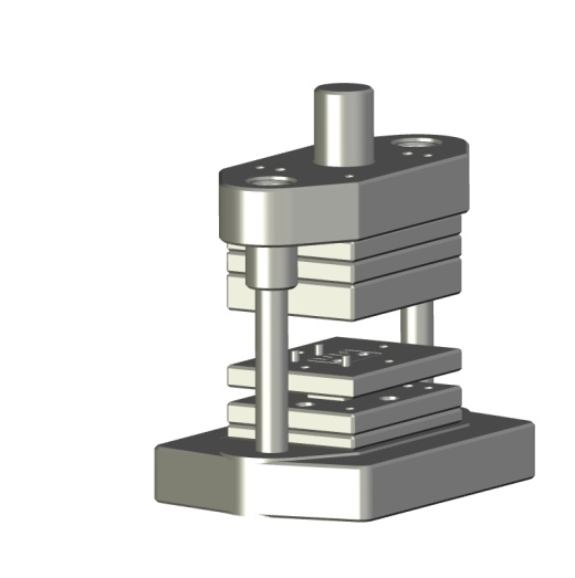 变压器铁芯E型垫片的冲压模具设计三维Step++CAD+说明书