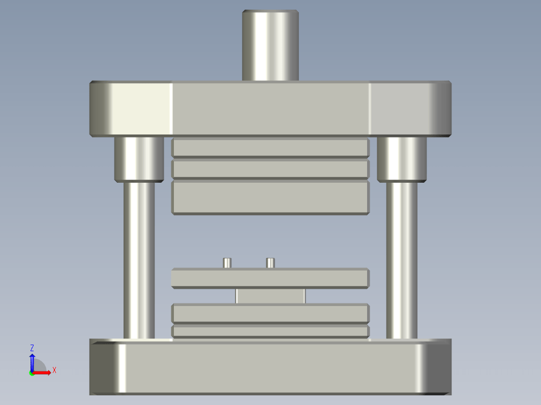 变压器铁芯E型垫片的冲压模具设计三维Step++CAD+说明书