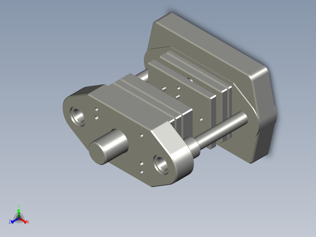 变压器铁芯E型垫片的冲压模具设计三维Step++CAD+说明书