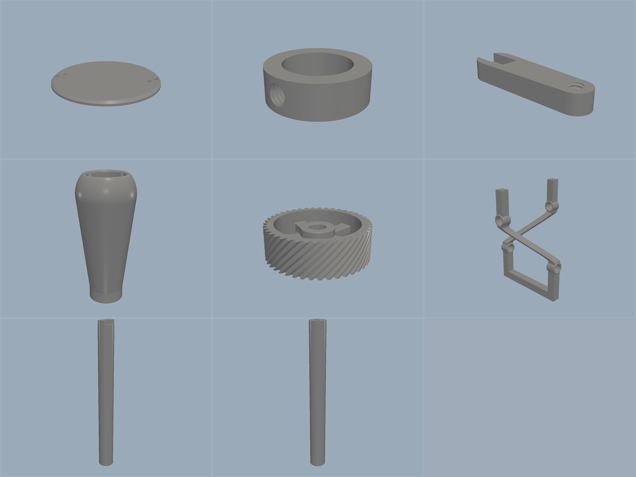 helical gears斜齿轮传动机构