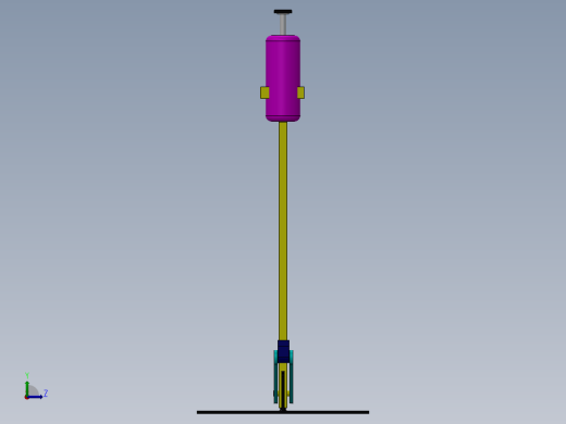 SolidWorks 中的脚踏式免洗手消毒液缩略图