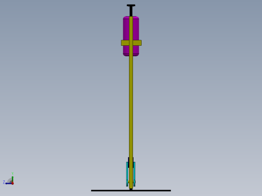 SolidWorks 中的脚踏式免洗手消毒液缩略图