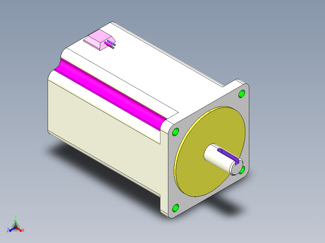 YK3913A  86mm三相步进电机（3D）